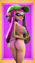 1girls 3d ass big_breasts blue_eyes breasts calvasa calvasa_champoli_(whiteweasel) hair hair_tentacles inkling inkling_girl looking_at_viewer looking_back nintendo pink_hair popsicle sfm source_filmmaker splatoon splatoon_(series) whiteweasel