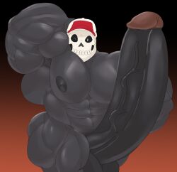 hyper hyper_balls hyper_cock hyper_genitalia hyper_penis hyper_testicles male male_only muscles muscular muscular_arms muscular_male muscular_thighs skullmageddon terryignis