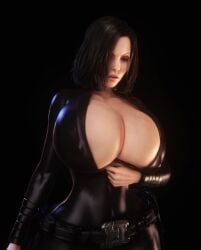 1girls 3d 3d_animation alternate_breast_size animated areola_slip areolae areolae_slip belt black_bodysuit black_hair bodysuit bouncing_breasts breast_jiggle breasts_bigger_than_head catsuit cleavage enormous_breasts female female_only female_solo gigantic_breasts hair_over_one_eye hourglass_figure huge_breasts jiggling_breasts kate_beckinsale looking_at_breasts looking_at_own_breasts looking_down looking_down_at_breasts loop looping_animation nipples nipples_visible_through_clothing no_sound open_bodysuit open_clothes selene_(underworld) short_loop short_playtime skin_tight skindentation small_waist soft_breasts solo solo_female thin_waist top_heavy underworld upper_body vaako vampire vampire_girl video wardrobe_malfunction wasp_waist wide_hips zipper zipper_down zipper_stuck