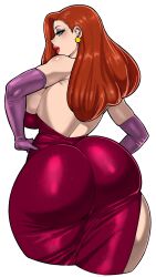 1girls alternate_version_available ass big_ass big_breasts big_butt big_thighs color_edit dat_ass disney earrings eyebrows eyelashes eyeshadow fat_ass female female_only gonzalo_costa huge_ass huge_breasts jessica_rabbit large_ass large_breasts light-skinned_female light_skin lipstick looking_at_viewer milf orange_hair solo solo_female solo_focus synecdoche thick_thighs thighs who_framed_roger_rabbit wide_hips