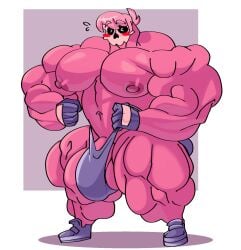 bulge huge_bulge hyper hyper_penis lewis_the_skeleton male male_only muscles muscular muscular_arms muscular_male muscular_thighs mystery_skulls non-human renzloyonkus toony