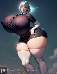 1girls ai_generated alternate_ass_size alternate_body_type alternate_breast_size armwear ass big_ass big_breasts bimbo bimbo_lips black_legwear blue_hair breasts breasts_bigger_than_head curvaceous curves curvy curvy_body curvy_female curvy_figure detailed_background diamond diamond_(land_of_the_lustrous) female hi_res highres houseki_no_kuni huge_ass huge_breasts hyper hyper_breasts land_of_the_lustrous legwear light-skinned_female light_skin looking_at_viewer massive_ass massive_breasts massive_butt massive_thighs multicolored_eyes multicolored_hair nipple_bulge nipples shiny shiny_hair shiny_skin shirt short_hair smile smiling smiling_at_viewer solo solo_female solo_focus stable_diffusion thick_hips thick_legs thick_lips thick_thighs thicknesslord