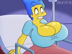 1girls alternate_breast_size alternate_version_available animated big_breasts blue_hair blush bouncing_breasts breast_expansion breasts bust busty canonical_scene chest cleavage clothing drawsputin english_voice_acting eyes female female_focus female_only giant_breasts hair hospital hospital_bed huge_breasts human intravenous_bag intravenous_drip large_breasts legs loop marge_simpson mature mature_female milf mp4 perm shiny_breasts short_video solo solo_female sound startled the_simpsons upper_body video voice_acted yellow-skinned_female yellow_body yellow_skin