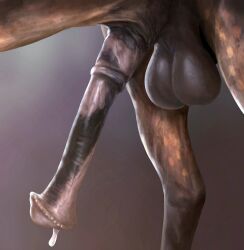 anatomically_correct anatomically_correct_genitalia anatomically_correct_penis animal_genitalia animal_penis balls big_flare bodily_fluids close-up cum cum_drip dripping equid equine equine_genitalia equine_penis feral flared_penis genital_fluids genitals hi_res horse male mammal medial_ring mottled mottled_genitalia mottled_penis noz_orlok penis solo virtyalfobo