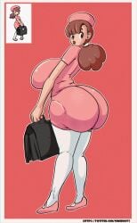 1girls ass big_ass big_breasts big_butt breasts bubble_ass bubble_butt dumptruck_ass dumptruck_butt fat_ass fat_butt huge_ass huge_butt nimebooty npc_trainer nurse_(pokemon) pokemon pokemon_bw thick_ass thick_butt