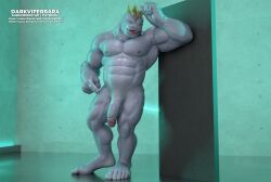 1boy 3d abs bara barazoku biceps bodily_fluids darkviperbara gay generation_1_pokemon genital_fluids genitals humanoid leaking_precum machoke male male_only muscular muscular_humanoid muscular_male nintendo nipples pecs penis pokemon pokemon_(species) precum solo vein veiny_penis