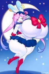 angstrom anthro big_breasts bishoujo_senshi_sailor_moon breasts busty_boy clothing gigantic_breasts huge_breasts hyper hyper_breasts large_breasts massive_breasts open_mouth panties peanut_butter_(theycallhimcake) sailor_moon_(cosplay) skirt