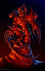 chaos_(warhammer) chaos_space_marine demon demon_cock lewdbees_(artist) male_focus tagme warhammer_(franchise) warhammer_40k