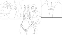 2boys anal anal_penetration anal_sex ass bestiality disney eugene_fitzherbert flynn_rider fucked_from_behind gay interspecies male male_only maximus_(tangled) tangled testicles yaoi zoophilia