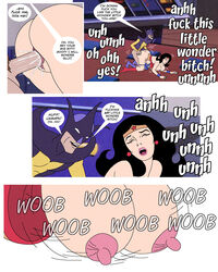 1boy 1girls all_fours ani7us ass big_ass big_breasts black_hair breasts closed_eyes dat_ass dc dc_comics diana_prince doggy_style earrings exposed_breasts from_behind hand_on_ass high_heel_boots humor jack_nimball justice_league lipstick long_hair open_mouth panties_around_legs panties_down partially_clothed penis princess pussy red_lipstick royalty sex shrunken_male shrunken_woman size_difference straight super_friends superman_(series) tiara toyman wet_pussy wonder_woman wonder_woman_(series)