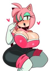 1girls 2d 2d_(artwork) 2d_artwork amy_rose amy_the_bat ass big_ass big_breasts boots breasts bulge busty cleavage clothing eyelashes eyeshadow female fiinel flushed_face furry gloves green_eyes green_eyeshadow heart huge_ass huge_boobs huge_breasts large_ass large_boobs large_breasts makeup one_eye_closed open_mouth pink_hair rouge_the_bat_(cosplay) sitting sonic_(series) sonic_the_hedgehog_(series) thick thick_ass thick_legs thick_thighs wide_hips