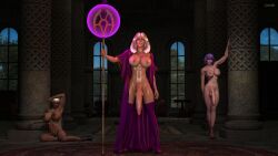 3d 3futas futanari gailenm magic priestess