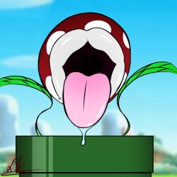 piranha plant from mario (series) by srr18 (artist)
