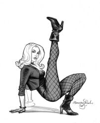 1girls black_canary dc dc_comics dinah_lance female female_focus female_only heroine monsieurpaul pose posing thick_thighs