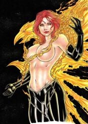 1girls bikini bra ed_benes_studio female female_only here_comes_tomorrow human human_only jean_grey lewd light-skinned_female light_skin marvel marvel_comics marvel_girl medson_lima panties phoenix phoenix_(x-men) underwear x-men