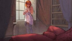 alexia_blackwell animated female red_hair seeds_of_chaos tagme third-party_edit undressing