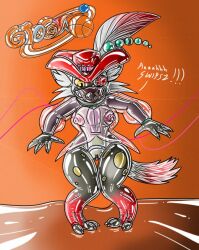 bird_foot female furry gtogta_(artist) hat hyena original original_character original_characters pirate shiny shiny_skin surprised swiba_the_yrryf yrryf yrryf_party