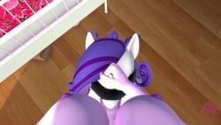 2futas 3d animated anthro blindfold blowjob bondage breasts deepthroat equine face_fucking fellatio femdom forced forced_oral friendship_is_magic furry futa_on_futa futa_pov futanari hasbro my_little_pony nipples oral pazisaurus pink_body pink_skin pov purple_hair rarity_(mlp) sound starlight_glimmer tagme unicorn video white_body white_skin