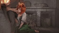 alexia_blackwell blowjob female gif partial_male red_hair seeds_of_chaos straight tagme third-party_edit