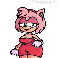 amy_rose anthro bineseeeeeek_(artist) sonic_(series) tagme