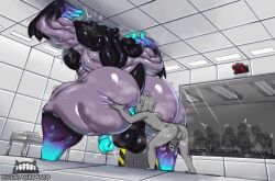 absurd_res anal anus ass backsack balls big_butt bodily_fluids butt_grab genitals hand_on_butt hi_res huge_butt human human_on_humanoid human_penetrating human_penetrating_humanoid humanoid humanoid_penetrated interspecies larger_male male male/male mammal masturbation muscular muscular_male oral original original_character penetration penile penile_masturbation rimming sex size_difference smaller_human spread_butt spreading sweat the_core the_core_(zeblackballd) thick_thighs ze_blackball.d zeblackballd_(artist)