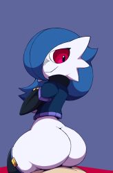 1boy 1girls animated anus ass big_ass big_butt blue_hair breasts duo female gardevoir genitals greepurl hi_res human interspecies male nintendo penis pokemon pokemon_(species) pokephilia red_eyes riding riding_penis sex simple_background straight thick_thighs vaginal vaginal_penetration vaginal_sex