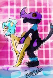 blue_hair crash_(series) female furry interspecies making_love male male/female megumi_bandicoot monster naked nitro_squad sex shower straight