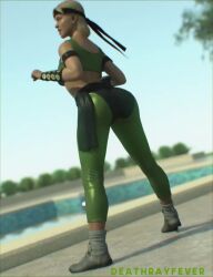 <1_second_video 1girls 90's_theme blonde_hair dancing dat_ass deathrayfever dirty_blonde_hair female gym_clothes hands_up headband jiggling_ass light-skinned_female looking_back mortal_kombat mortal_kombat_1_(2023) netherrealm_studios pool poolside shaking_ass shaking_butt shorter_than_10_seconds sneakers solo sonya_blade tagme twerk twerking vertical_video video