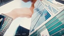 3d animated building building_destruction city destruction faterkcx feet feet_goddess giant_feet giantess goddess macro mega_giantess mp4 no_sound tagme video