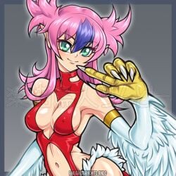 1girls duel_monster harpie_cielo harpy monster_girl yu-gi-oh!