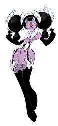 femboy goth gothorita humanoid lips male_gothorita pokémon_(species) pokemon purple_skin red_lips slb tagme