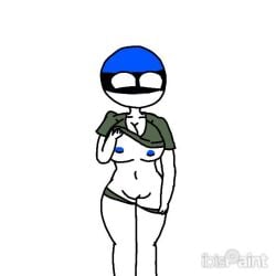 1girls breasts brr_skibidi_dop_dop_dop_yes_yes_yes_yes countryhumans countryhumans_girl estonia_(countryhumans) female female_focus ibispaint lkaisersieg56_(artist) looking_at_viewer no_bra no_panties pussy tagme taking_clothes_off video