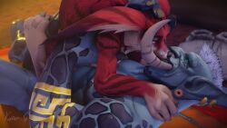 animated anthro blue_body fur hi_res kutar_g male/male muscular sex size_difference sound tagme troll_(warcraft) troll_male video vulpera world_of_warcraft yaoi zandalari_troll