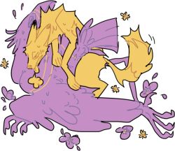 ambiguous_gender ambiguous_penetrated avian bird canid canine canis duo feathers feral feral_on_feral feral_penetrated feral_penetrating feral_penetrating_feral fur guncht interspecies jackal male male/ambiguous male_penetrating male_penetrating_ambiguous mammal penetration purple_body purple_feathers rue_(guncht) sex yellow_body yellow_fur