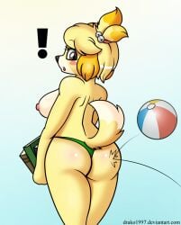 isabelle (animal crossing) from animal crossing by drako1997