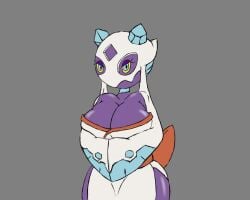 big_breasts froslass ghost humanoid kimono nintendo pokémon_(species) pokemon simple_background six343 sketch