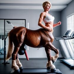 ai_generated annett centaur centauress futa futanari horse_penis horsecock horsecock_futanari stable_diffusion treadmill