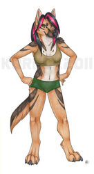 2011 anthro canine female fur furry german_shepherd korrok solo