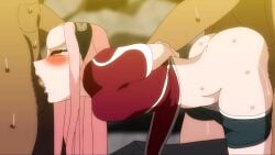 1girls 2boys all_fours animated arms_behind_back ass bestofnesia blush bondage closed_eyes crying deepthroat doggy_style fellatio female forced forced_oral group_rape hands_tied_behind_back naruto naruto_(classic) naruto_(series) no_sound oral penis pink_hair rape sakura_haruno sakura_haruno(genin) sex shorts shorts_down spitroast sweat sweating tears threesome video young young_female