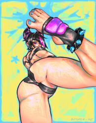 feet flashing_pussy foot_fetish juri_han pussy street_fighter street_fighter_6
