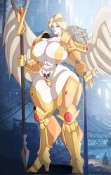 1girls abs angel_wings bikini_armor bimbo blood_angels female_space_marine high_heels hyper_breasts imperium_of_man muscular_female primarch pubic_tattoo rompecaderasgod rule_63 sanguinius_(warhammer_40k) skimpy_armor skimpy_bikini skimpy_clothes skimpy_dress skimpy_outfit warhammer_(franchise) warhammer_40k