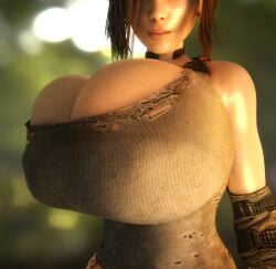 1girls 3d 3d_(artwork) alternate_breast_size breasts breasts_bigger_than_head breasts_bigger_than_torso breasts_focus brown_hair bulletstorm cleavage clothed clothed_female electronic_arts enormous_breasts epic_games female female_only female_solo gigantic_breasts huge_breasts human human_female human_only hyper hyper_breasts massive_breasts people_can_fly solo solo_female top_heavy top_heavy_breasts trishka_novak upper_body vaako