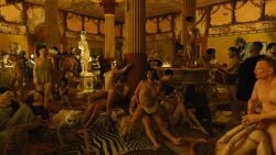 3d 6+boys 6+girls ancient ancient_rome belzaph female history human human_only light-skinned_female light-skinned_male light_skin male mask multiple_boys multiple_girls nude nude_female nude_male orgy original public_sex reverse_cowgirl_position roman_clothing rome sex statue straight yuri