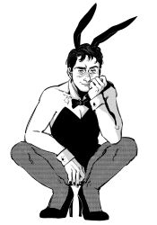 adam_stanheight bunnysuit male male_only saw_(series) smirk solo_male twink