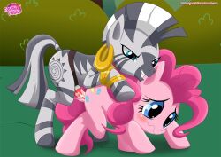 artist_request furry horse my_little_pony penetration pinkie_pie_(mlp) pony zecora_(mlp)