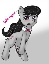 blush bow_(stringed_instrument) bow_tie earth_pony equine female female_only feral friendship_is_magic fur holding_object masturbation my_little_pony nude octavia_melody pony solo tagme toony