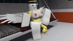 1boy 1girls 3d angel angel_wings animated artist_request beedeerr34 floating_penis prison prison_cell prisoner ribs_(youtuber) roblox roblox_avatar robloxian sound source_request tagme video youtuber