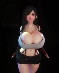 1girls 3d 3d_animation alternate_breast_size animated big_breasts big_tits black_hair boobs boots bracer bracers breasts_bigger_than_head cleavage earrings female female_only female_solo final_fantasy final_fantasy_vii fingerless_gloves fingernail_polish gigantic_breasts gloves hair_over_one_eye hair_ribbon hair_ring hourglass_figure huge_breasts leggings lipstick looking_at_viewer nipples nipples_visible_through_clothing ponytail red_eyes seducing seductive short_shorts shorts small_waist solo solo_female strutting suspenders tagme tank_top thighs thin_waist tifa_lockhart top_heavy vaako video walking wasp_waist white_shirt wide_hips