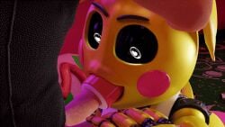 3d 3d_animation animated animated_gif bamithq blowjob five_nights_at_freddy's gif human light-skinned_male looking_up lovetaste_chica male/female onahole robot self_upload toy_chica_(fnaf) toy_chica_(love_taste)