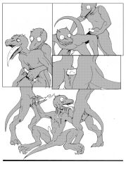 3th_edition anthro dungeons_and_dragons group group_sex hasbro hi_res kobold male male/male open_mouth orgy sex tail whitefenrril wizards_of_the_coast